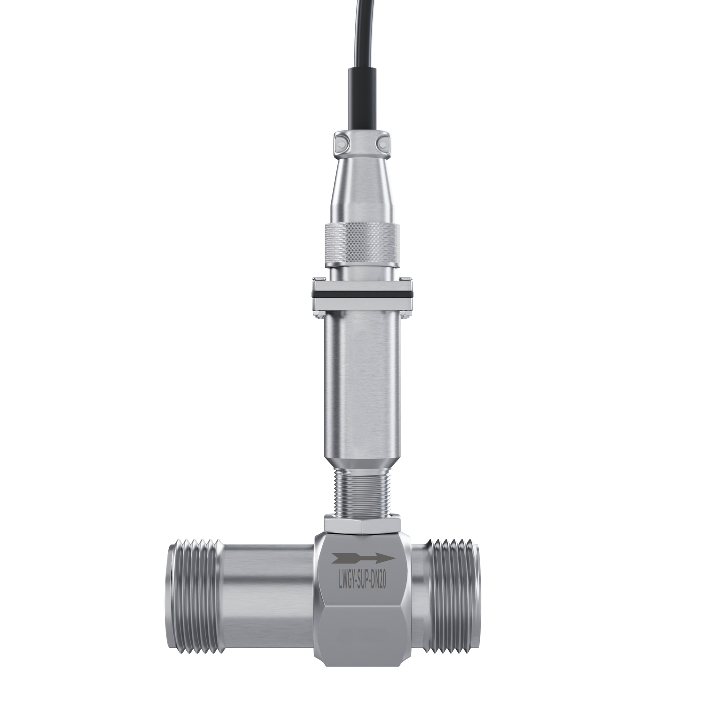 Turbine flow sensor thread connection LWGY