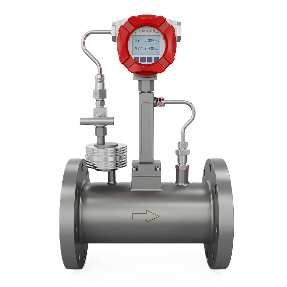 Vortex flowmeter with temperature & pressure compensation LUGB