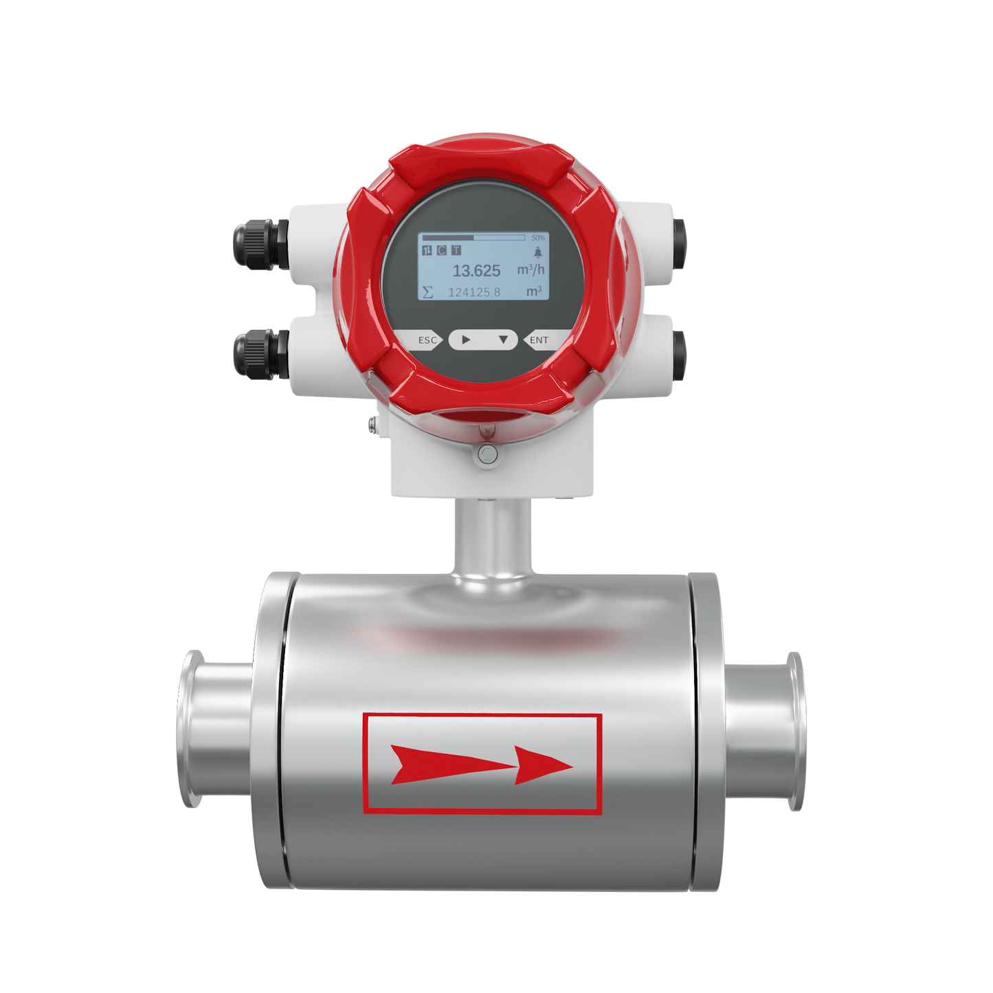 Sanitary magnetic flowmeter for food processing LDG