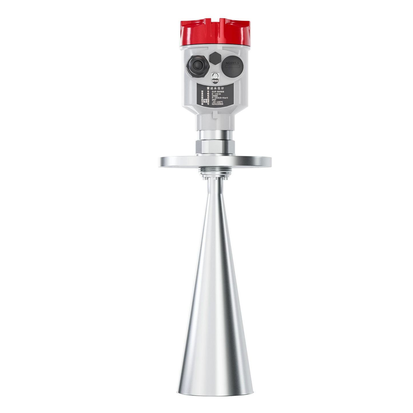 Solid material radar level transmitter RD903