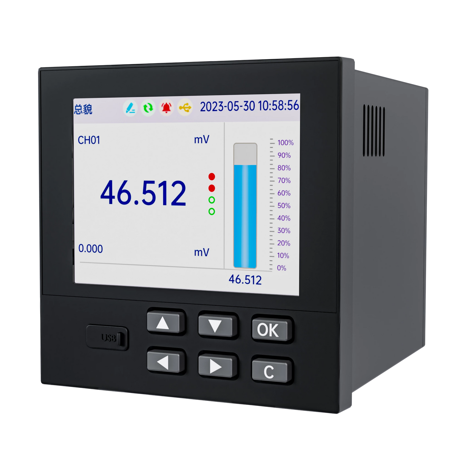 18-channel analog signal input paperless recorder RN3000