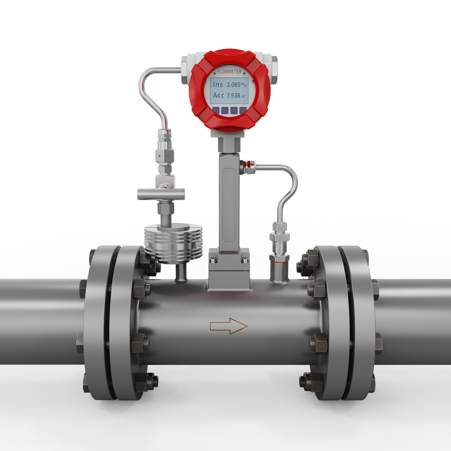 Supmea Vortex Flowmeter (with Temperature andr Pressure Compensation)