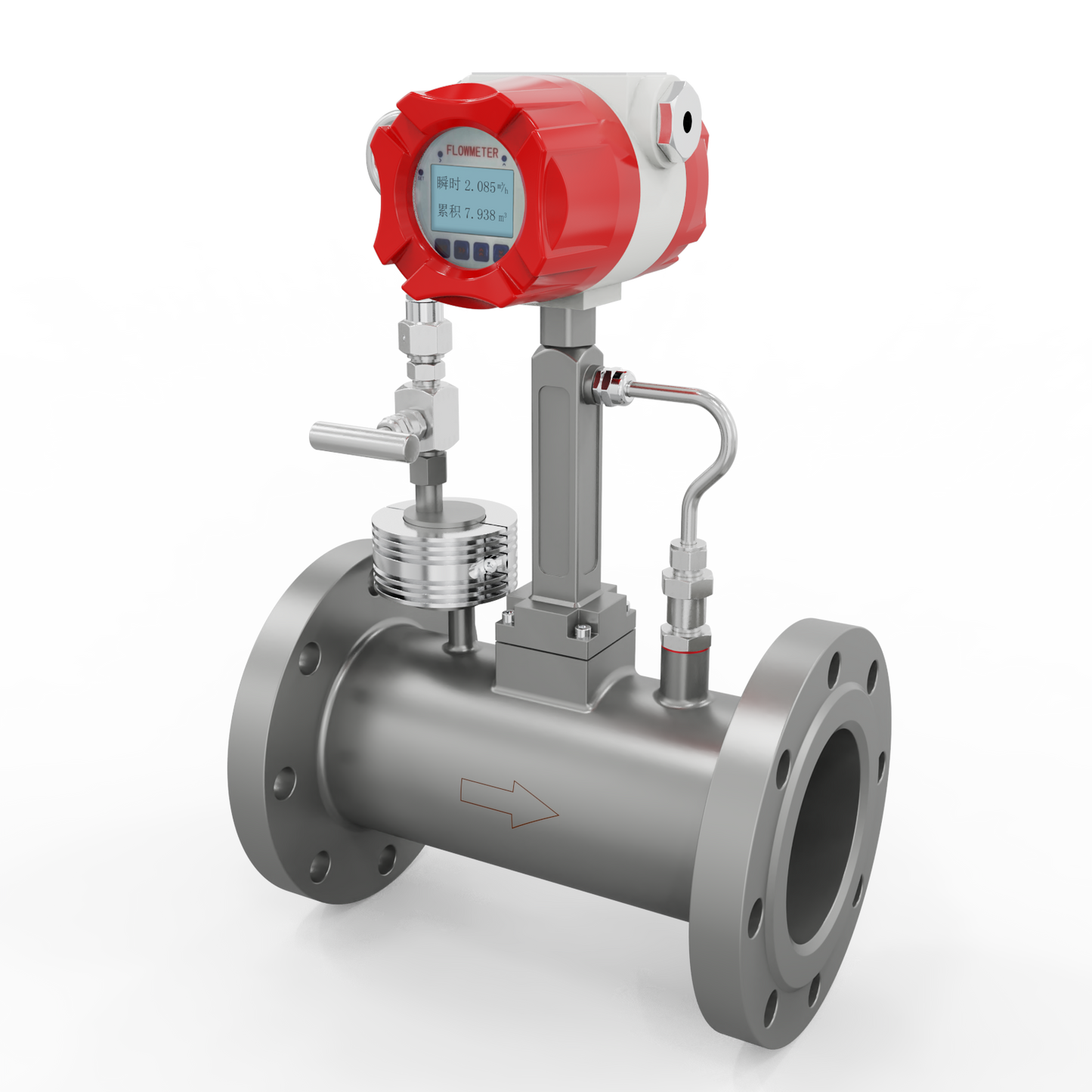 Supmea Vortex Flowmeter (with Temperature andr Pressure Compensation)
