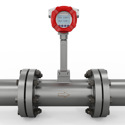 Supmea Vortex Flowmeter (no Temperature or Pressure Compensation)