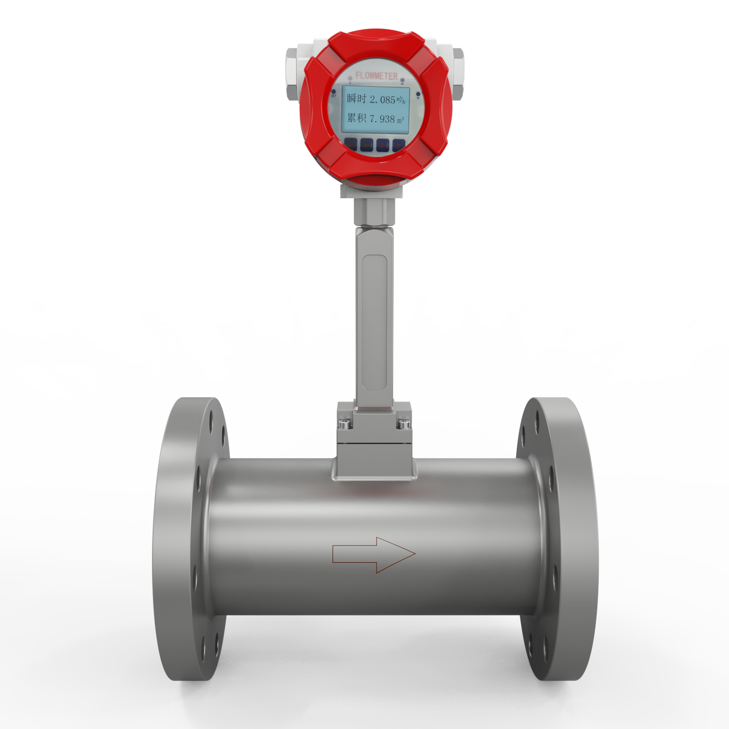 Supmea Vortex Flowmeter (no Temperature or Pressure Compensation)