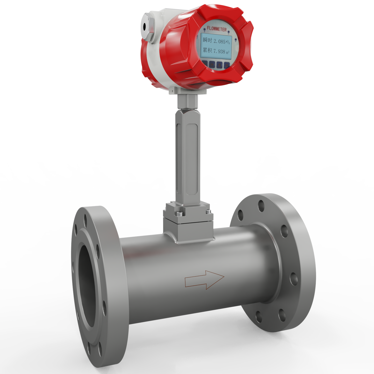 Supmea Vortex Flowmeter (no Temperature or Pressure Compensation)