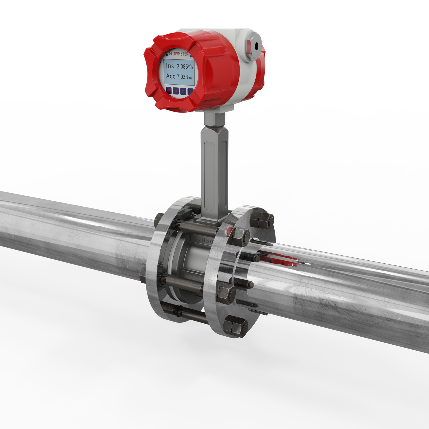 Supmea Vortex Flowmeter with Wafer Design