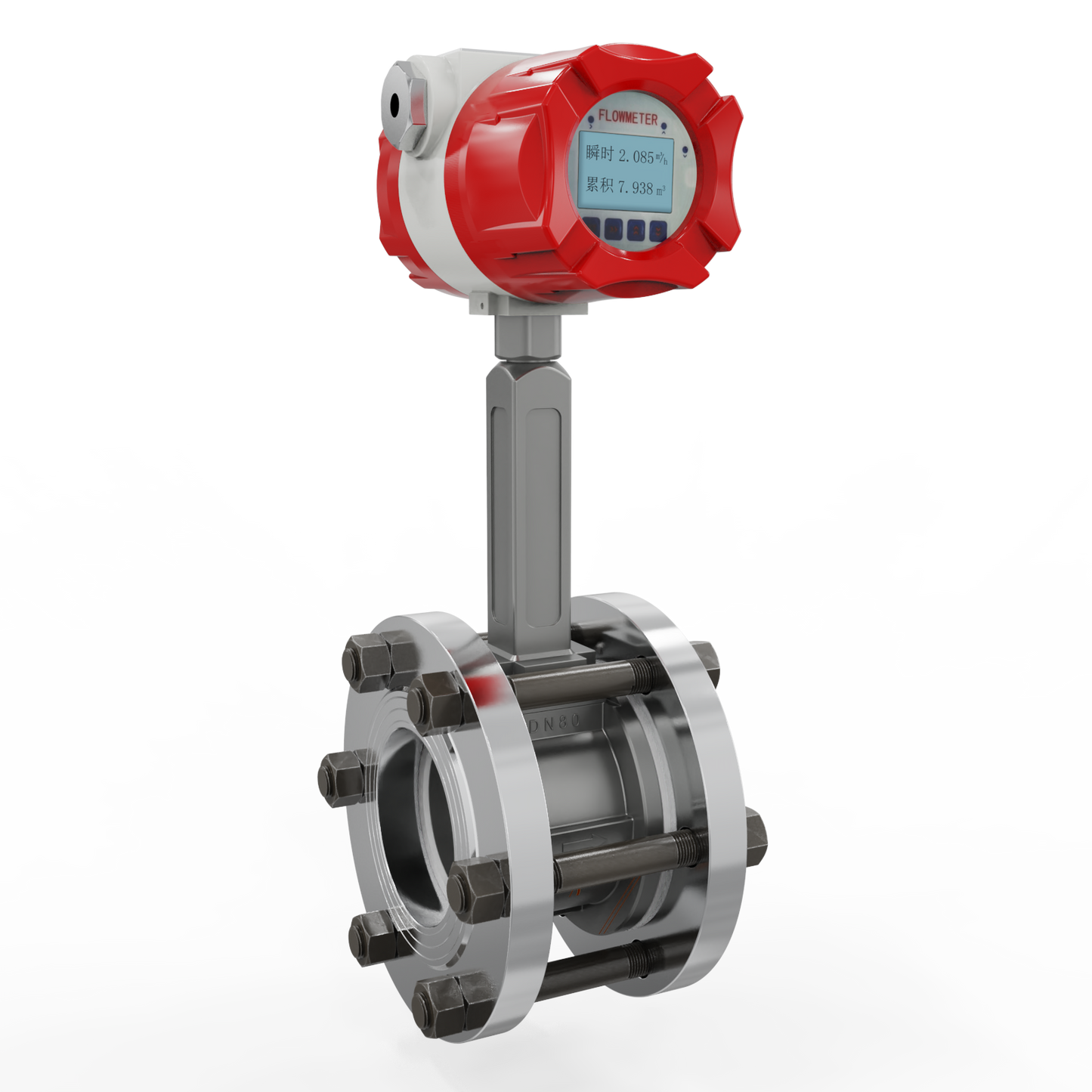 Supmea Vortex Flowmeter with Wafer Design
