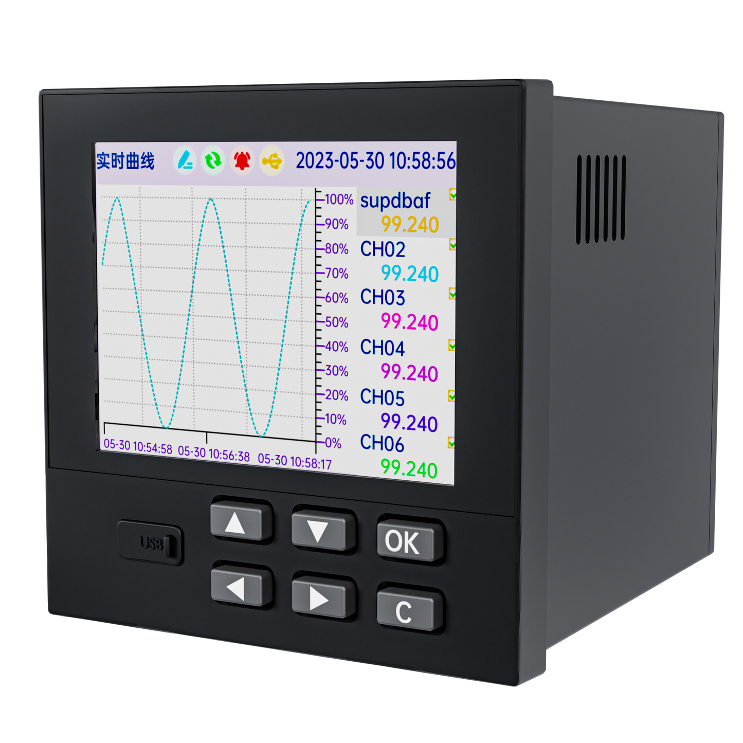 Supmea RN3000 18-Channel (Analog) Paperless Recorder