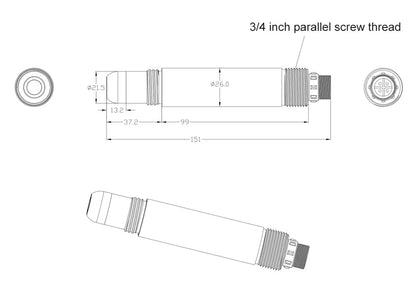 Optical dissolved oxygen sensor SUP-DO7018
