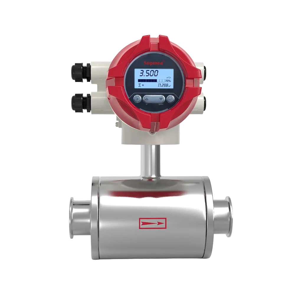 Supmea Electromagnetic Flowmeter for Sanitary Food Processing