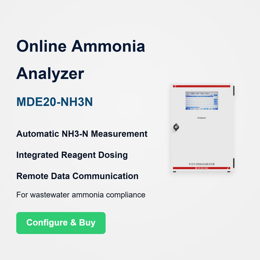 Supmea MDE20-NH3N Online Ammonia Nitrogen Analyzer