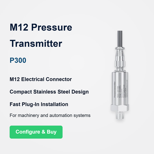 Supmea P300 Compact Pressure Transmitter with M12 Connector