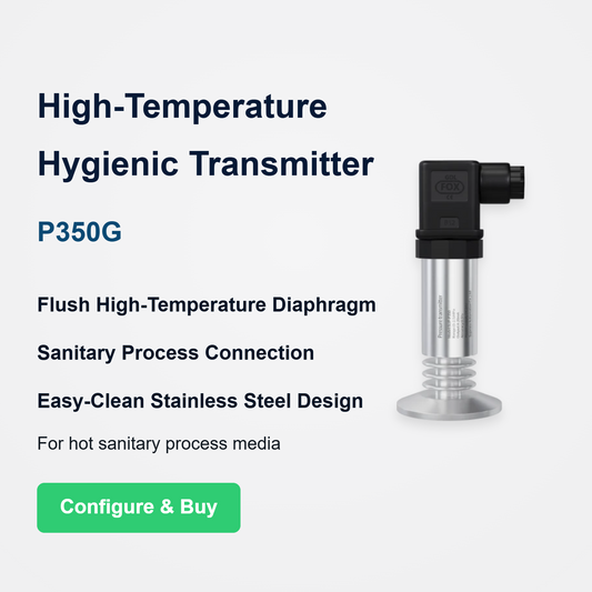 Supmea P350G Flat Membrane High Temperature Pressure Transmitter