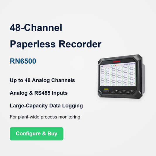 Supmea RN6500 48-Channel (Analog & RS485) Paperless Recorder